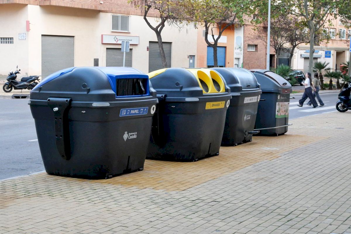 Castellón renueva más de 2.300 contenedores y lanza una web para geolocalizar cuáles son los contenedores más próximos
