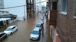 La zona marítima de Burriana amanece inundada