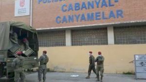 L'Exèrcit posa a punt el poliesportiu del Cabanyal per a habilitar-lo per a persones sense llar