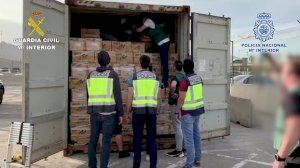 Incautados 3800 kilogramos de cocaína en el puerto de Valencia en un mes durante el Estado de Alarma