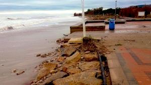 El temporal golpea de nuevo el litoral sur de Castellón
