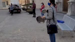 Cacerolada de protesta de la hostelería de Burriana
