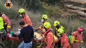 Rescatada una dona que va caure a un barranc de Torrent des de 7 metres