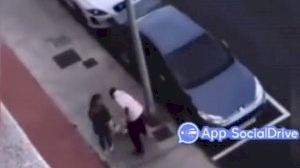 Esborronadora pallissa a un gos en ple carrer a Onda
