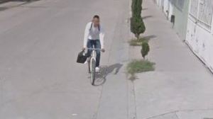 Choque entre dos bicicletas captado por Google Maps