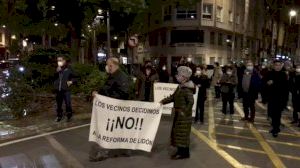 Vecinos de Castellón protestan por las obras de la avenida del Lidón