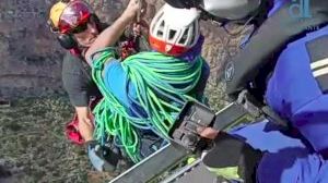 Rescatan en Alicante a un escalador que había caído de una montaña