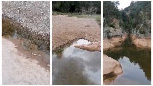 El río Mijares ya empieza a agonizar ante la falta de lluvias: "Mirad qué desgracia"