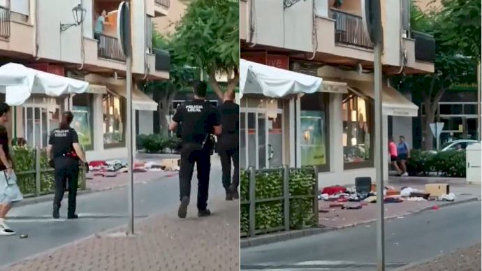 Tensió a la Vall d'Uixó: un home llança la casa per la finestra