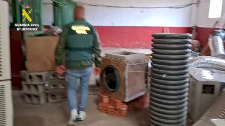 VÍDEO | Una finca de Almassora escondía un “bosque” de marihuana, dinero en efectivo y una sorpresa entre los animales